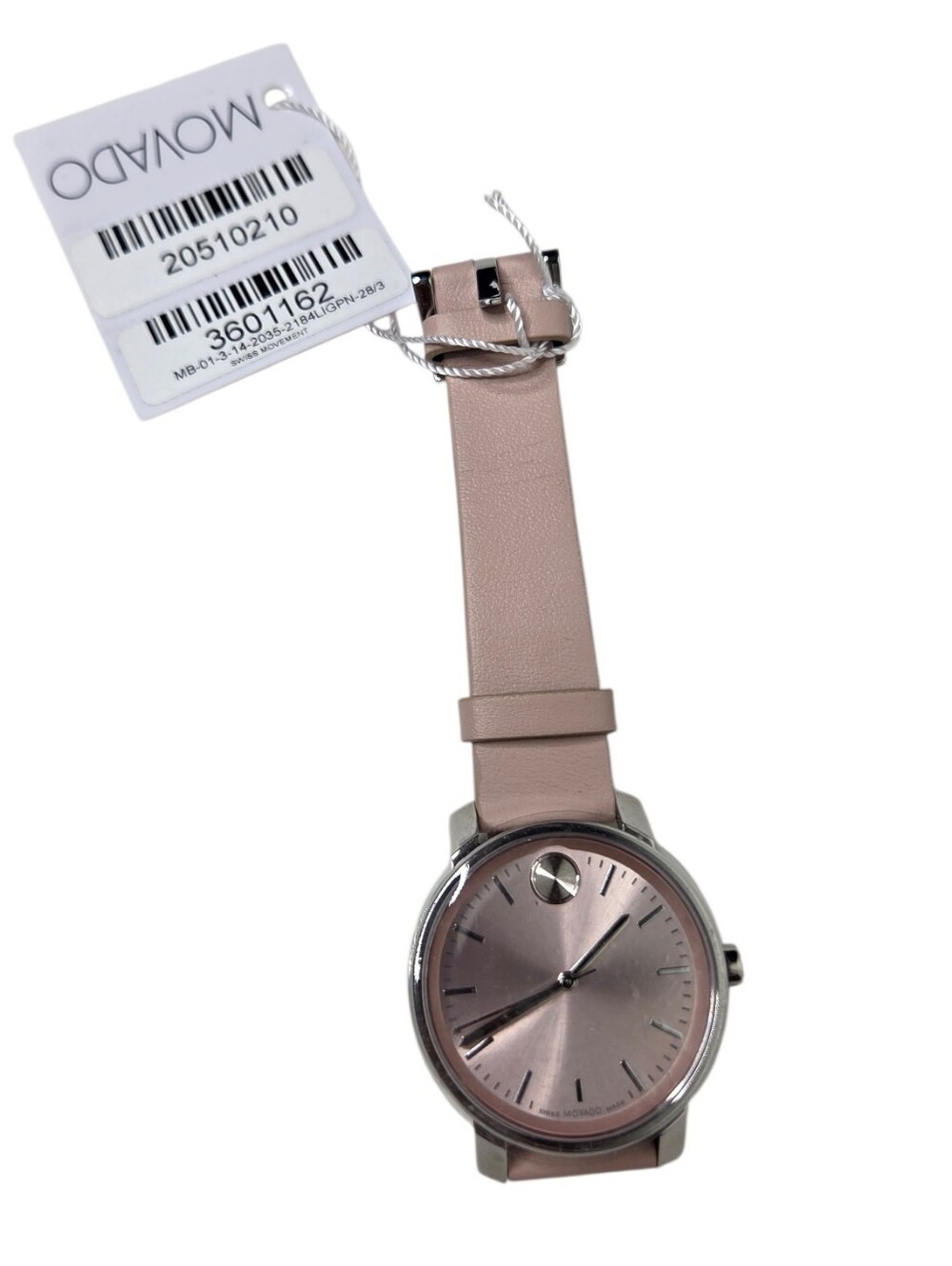 Movado Bold Access Pink Leather Strap Watch, 34mm - Picture 9 of 12